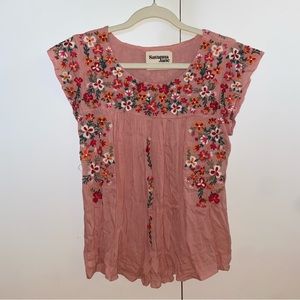 Savanna Jane Pink Floral Size S Women’s Top